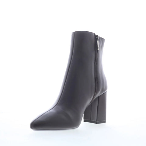 Aquatalia Pierra TW5PIEJ0 Womens Brown Leather Zipper Ankle & Booties Boots