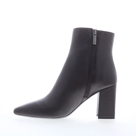 Aquatalia Pierra TW5PIEJ0 Womens Brown Leather Zipper Ankle & Booties Boots