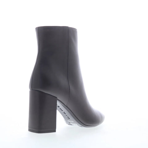 Aquatalia Pierra TW5PIEJ0 Womens Brown Leather Zipper Ankle & Booties Boots