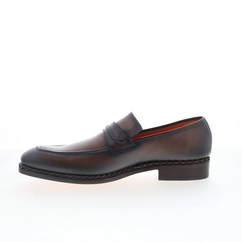 Mezlan Pimonte 20829 Mens Brown Leather Loafers & Slip Ons Casual Shoes