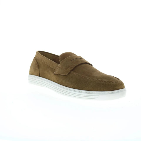 Pastori by Di Bianco Pius Suede Mens Brown Suede Loafers Casual Shoes