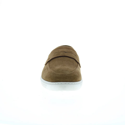 Pastori by Di Bianco Pius Suede Mens Brown Suede Loafers Casual Shoes