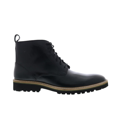 Steve Madden P-Krypto Mens Black Leather Lace Up Casual Dress Boots 11 Steve Madden P-Krypto Mens Black Leather Lace Up Casual Dress Boots 11