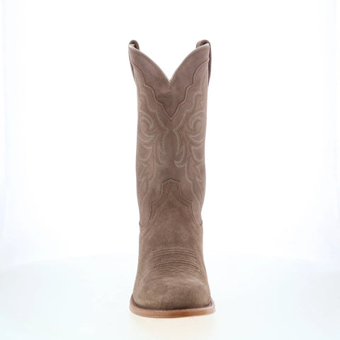 Tony Lama Plano 12" Suede Round Toe Mens Brown Wide Cowboy Western Boots