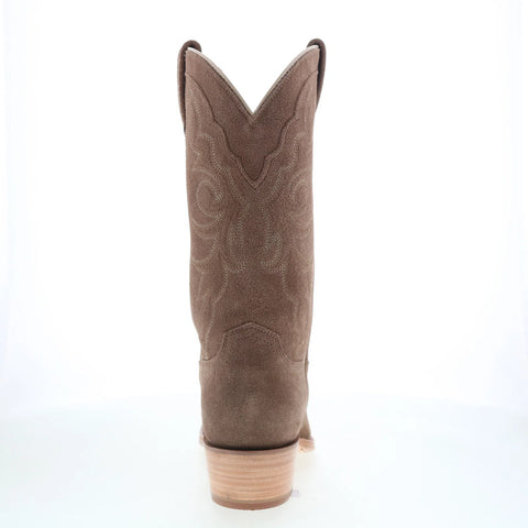 Tony Lama Plano 12" Suede Round Toe Mens Brown Wide Cowboy Western Boots