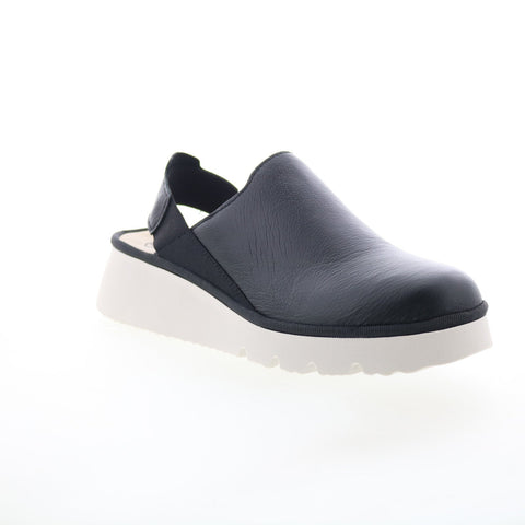 Fly London Plog PLOG430FLY-000 Womens Black Leather Slingback Sandals Shoes