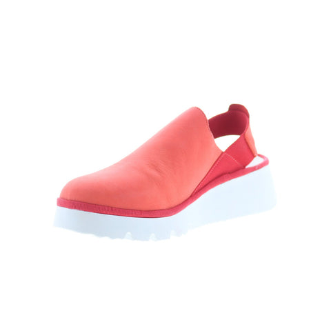 Fly London Plog PLOG430FLY-002 Womens Red Leather Slingback Sandals Shoes