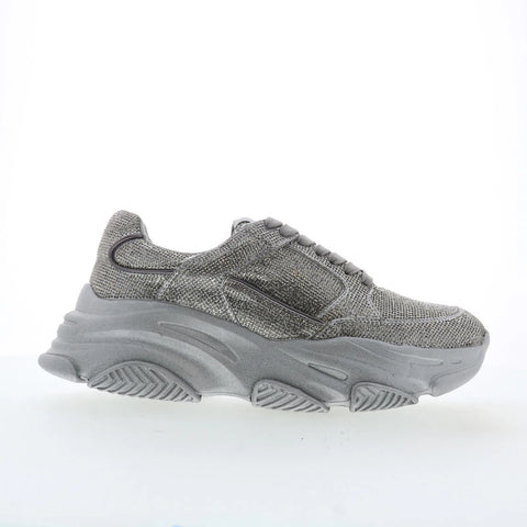 Steve Madden Pluto PLUT01M1 Mens Silver Synthetic Lifestyle Sneakers Shoes