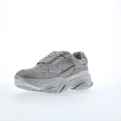 Steve Madden Pluto PLUT01M1 Mens Silver Synthetic Lifestyle Sneakers Shoes