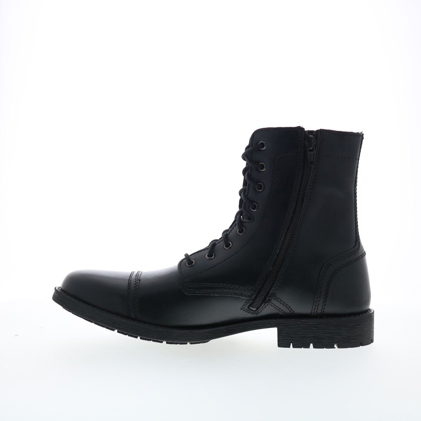 Steve Madden P-Mavrik Mens Black Leather Lace Up Casual  display picture 3