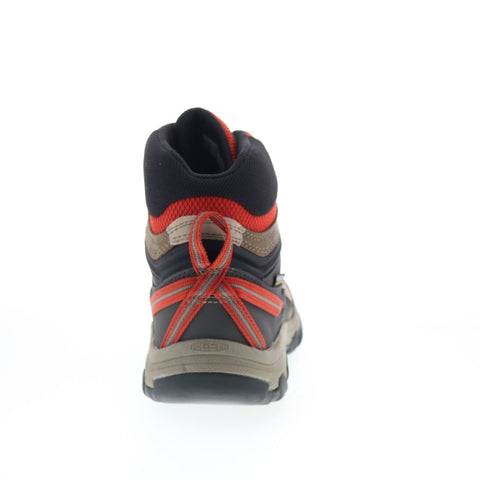 Keen Ridgeflex Mid 1025416 Mens Brown Wide Leather Lace Up Hiking Boots