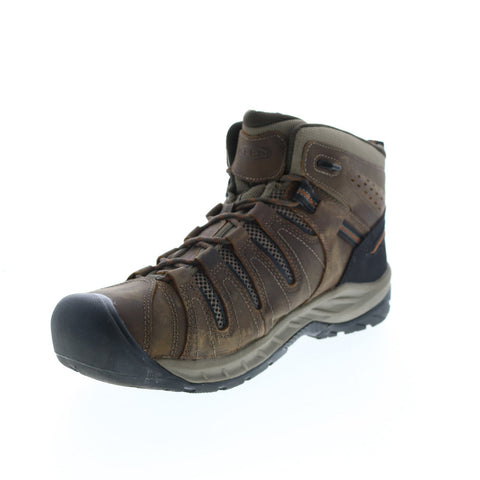 Keen Flint II WP Mid Work Boot 1025613 Mens Brown Wide Work & Safety Boots