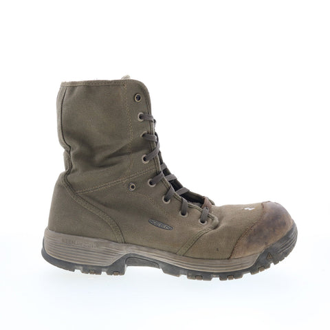 Keen Roswell Mid Height Composite Toe Canvas Work Mens Green Work Boots