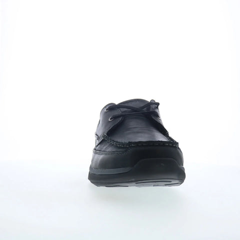 Propet Pomeroy Mens Black Extra Extra Wide 5E Loafers & Slip Ons Boat Shoes
