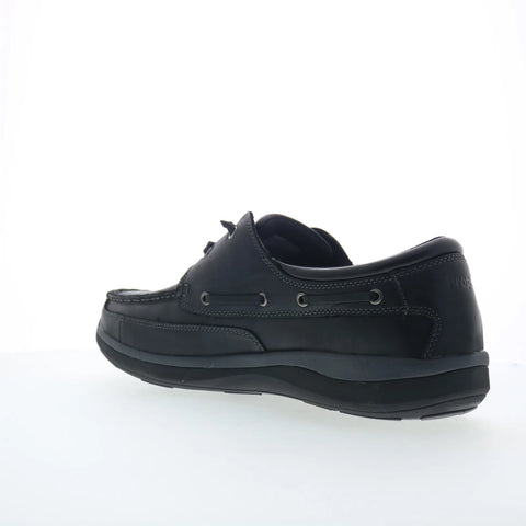 Propet Pomeroy Mens Black Extra Extra Wide 5E Loafers & Slip Ons Boat Shoes
