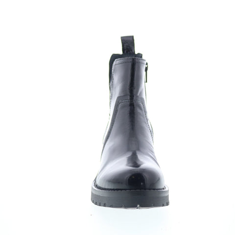 Miz Mooz Poolie Womens Black Leather Zipper Ankle & Booties Boots