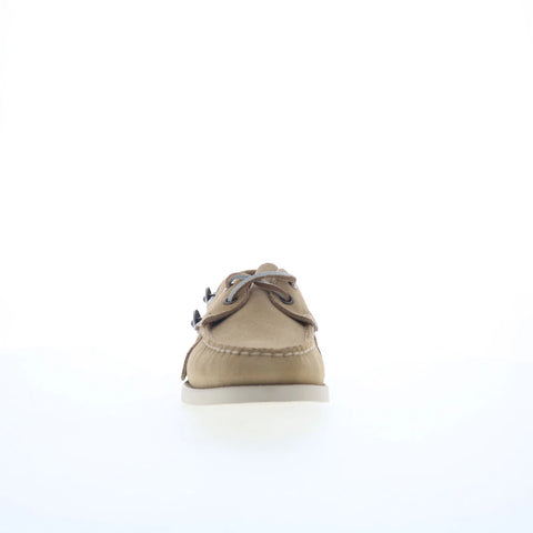 Sebago Portland Fringes Womens Beige Loafers & Slip Ons Boat Shoes 