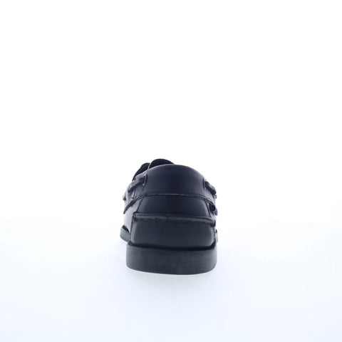 Sebago Portland Glitter 711287W Mens Black Loafers & Slip Ons Boat Shoes 
