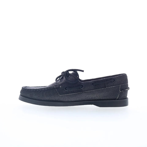 Sebago Portland Glitter Womens Black Loafers & Slip Ons Boat Shoes 