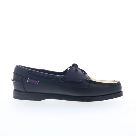 Sebago Portland Glitter Womens Black Loafers & Slip Ons Boat Shoes 