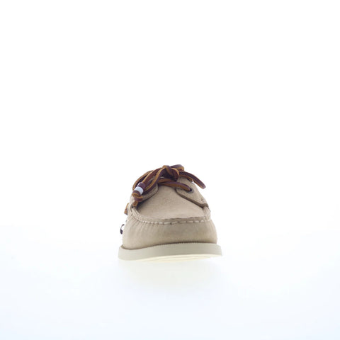 Sebago Portland Hanami Womens Beige Loafers & Slip Ons Boat Shoes 