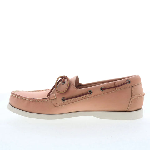 Sebago Portland Veg 73118YW-A8W Mens Orange Loafers & Slip Ons Boat Shoes