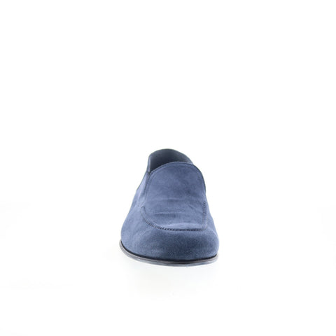 Di Bianco Positano Cashmere Denim POSITANO Mens Blue Loafers Casual Shoes