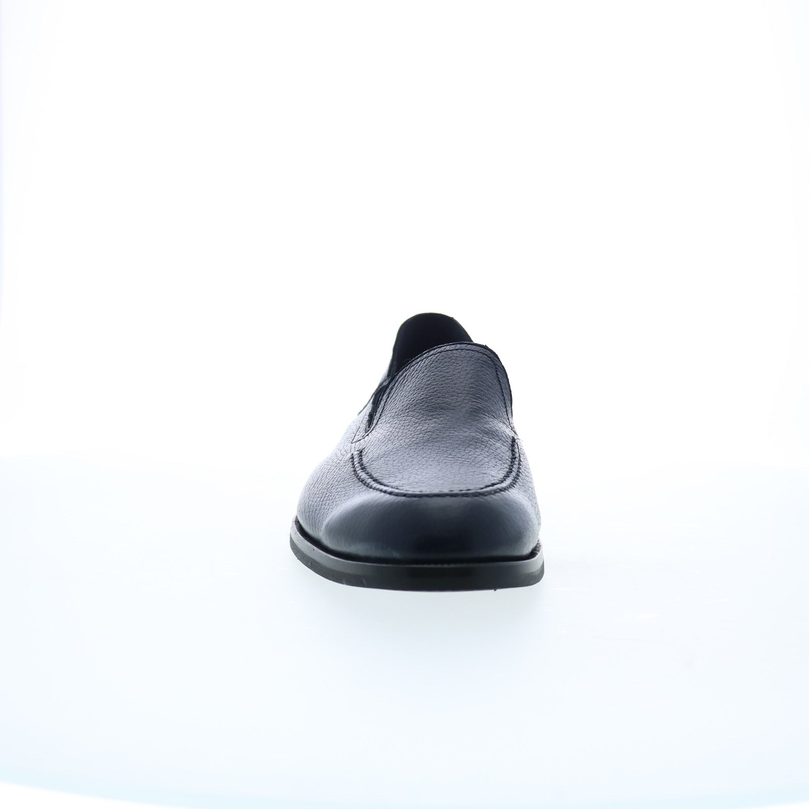 Di Bianco Mens Positano Cervo Black Shoes (NWT) Aviano Cervo Tmoro Unlined Penny Loafer | SPQR Collection  main image 2