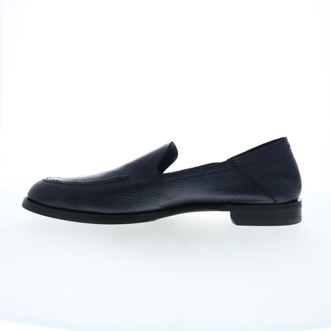 Di Bianco Positano Cervo Mens Black Leather Loafers & Slip Ons Casual Shoes