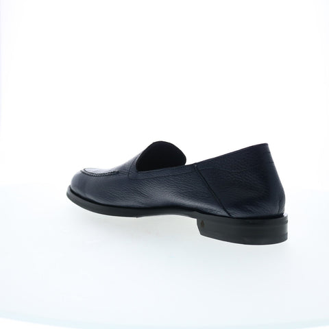Di Bianco Positano Cervo Mens Black Leather Loafers & Slip Ons Casual Shoes