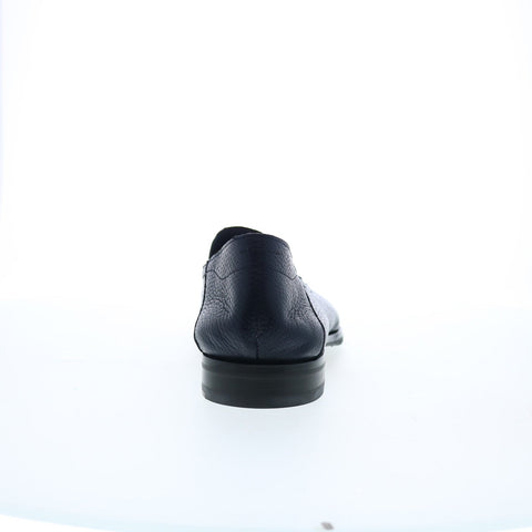 Di Bianco Positano Cervo Mens Black Leather Loafers & Slip Ons Casual Shoes