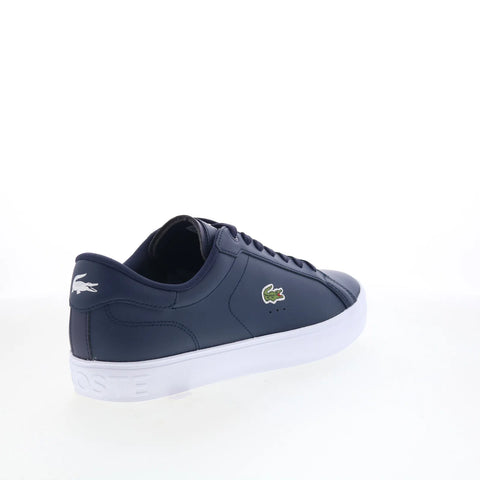 Lacoste Powercourt GRPH 126 1 SMA Mens Blue Lifestyle Sneakers Shoes