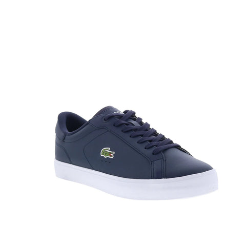 Lacoste Powercourt Graphic 126 1 SMA Mens Blue Lifestyle Sneakers Shoes