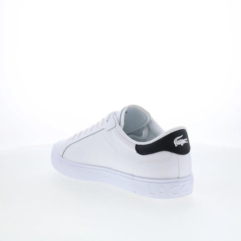 Lacoste Powercourt GRPH 126 1 SMA Mens White Lifestyle Sneakers Shoes