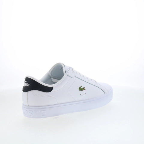 Lacoste Powercourt GRPH 126 1 SMA Mens White Lifestyle Sneakers Shoes