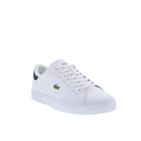 Lacoste Powercourt Graphic 126 1 SMA Mens White Lifestyle Sneakers Shoes