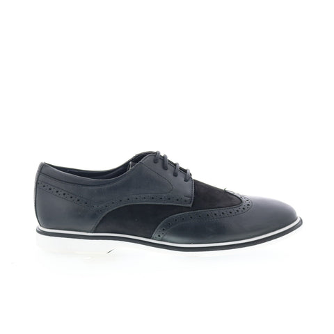 Studio Belvedere Prato Mens Black Oxfords & Lace Ups Wingtip & Brogue Shoes
