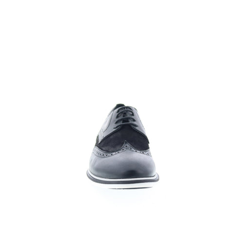 Studio Belvedere Prato Mens Black Oxfords & Lace Ups Wingtip & Brogue Shoes