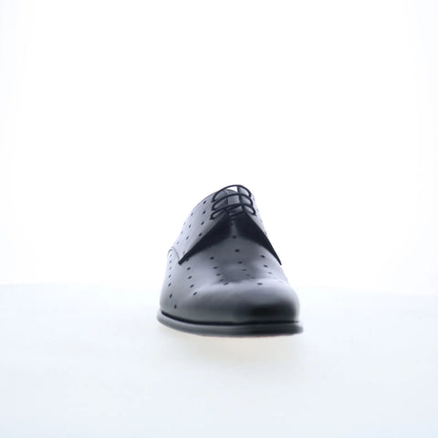 Mezlan Preforated Plain Toe 21545 Mens Black Oxfords & Lace Ups Casual Shoes