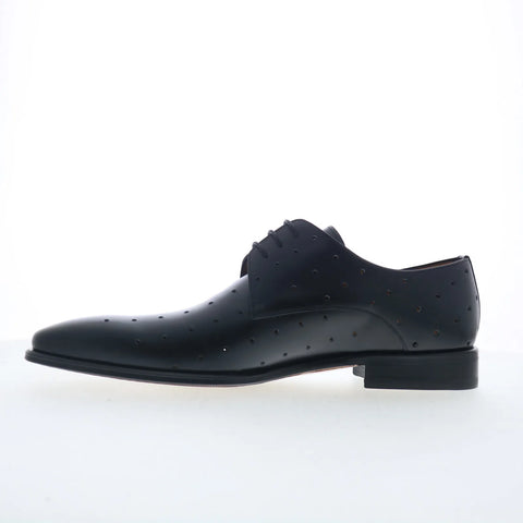 Mezlan Preforated Plain Toe 21545 Mens Black Oxfords & Lace Ups Casual Shoes