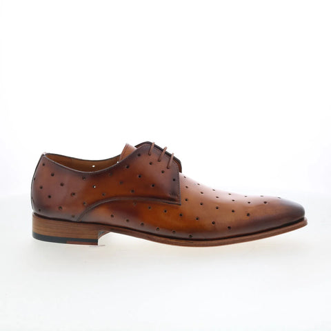 Mezlan Preforated Plain Toe 21545 Mens Brown Oxfords & Lace Ups Casual Shoes