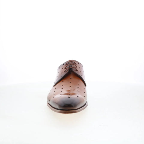 Mezlan Preforated Plain Toe 21545 Mens Brown Oxfords & Lace Ups Casual Shoes