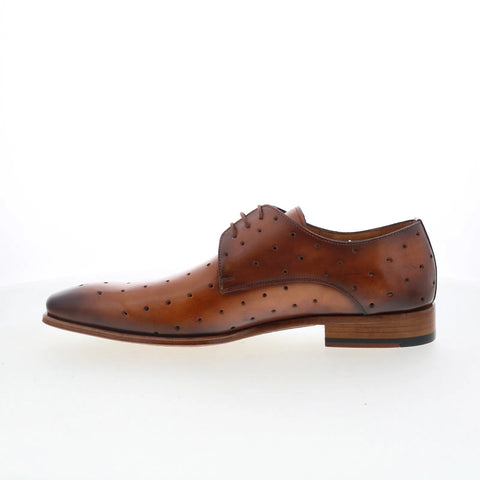 Mezlan Preforated Plain Toe 21545 Mens Brown Oxfords & Lace Ups Casual Shoes