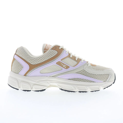 Reebok Premier Trinity Womens Beige Mesh Lace Up Athletic Running Shoes