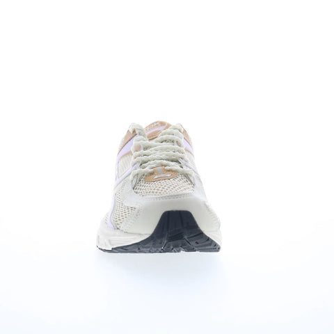 Reebok Premier Trinity Womens Beige Mesh Lace Up Athletic Running Shoes