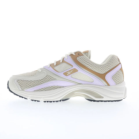 Reebok Premier Trinity Womens Beige Mesh Lace Up Athletic Running Shoes