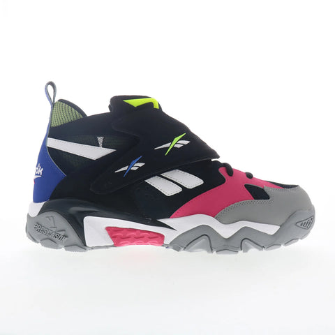 Reebok Preseason 94 Mens Black Canvas Lace Up Lifestyle Sneakers Shoes
