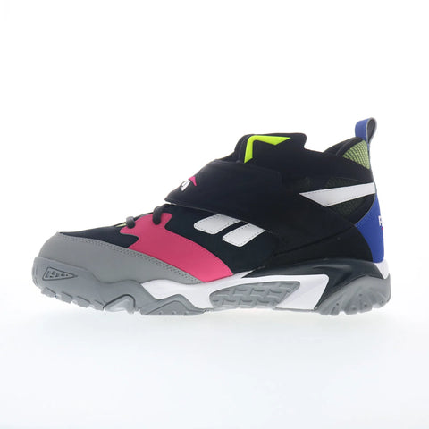 Reebok Preseason 94 Mens Black Canvas Lace Up Lifestyle Sneakers Shoes