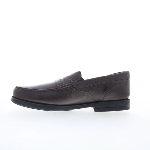 Rockport Preston Penny CI7652 Mens Brown Wide Loafers & Slip Ons Penny Shoes