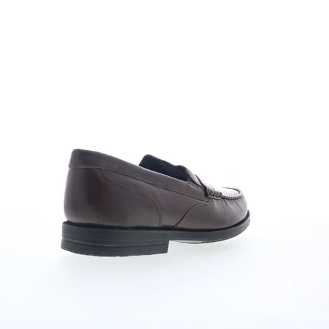 Rockport Preston Penny CI7652 Mens Brown Wide Loafers & Slip Ons Penny Shoes